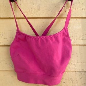 Pansy co “raspberry” cross back sports bra, unworn